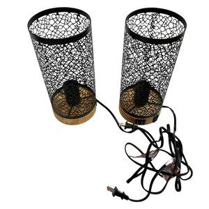 Touch Control Table lamps black metal shade